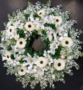 Large White Wreath